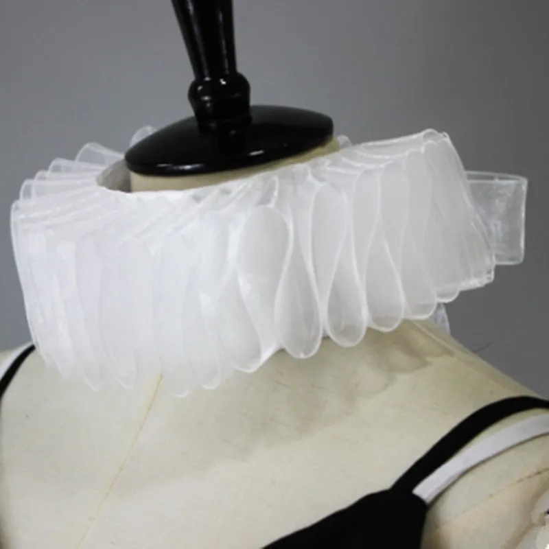 

Fashion Vintage Fake Collar Decorate Net Chiffon Lace Detachable QDD9719