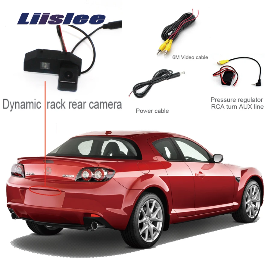 Liislee для Mazda RX8 2003 ~ 2011 Автомобильная камера заднего вида с обратной парковкой