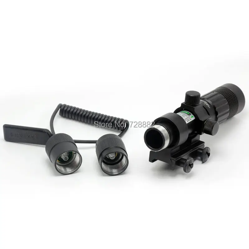 Тактический лазерный прицел в зеленую точку 532 нм регулируемое крепление Вивера