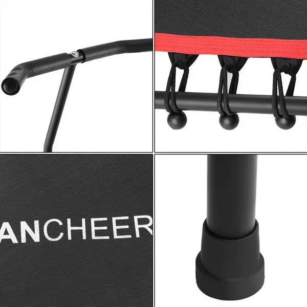 Круглый детский мини-батут с поручнем прыгающим батутом Сетчатый Шкаф уличные