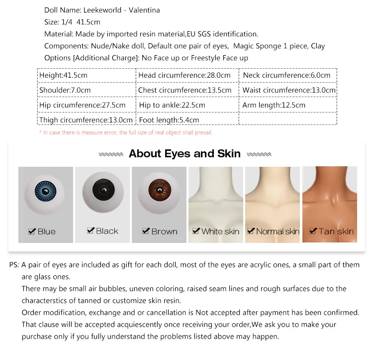 OUENEIFS Leekeworld Valentina 1/4 BJD SD куклы из смолы, куклы для девочек, игрушки для тела в подарок