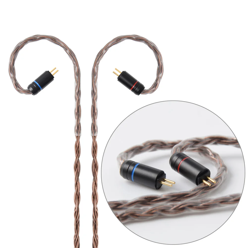 NiceHCK 16 Core чистая медь HIFI обновленный кабель 3 5/2 5/4 4 мм разъем MMCX/2Pin для KZZSN/AS06/ZS10