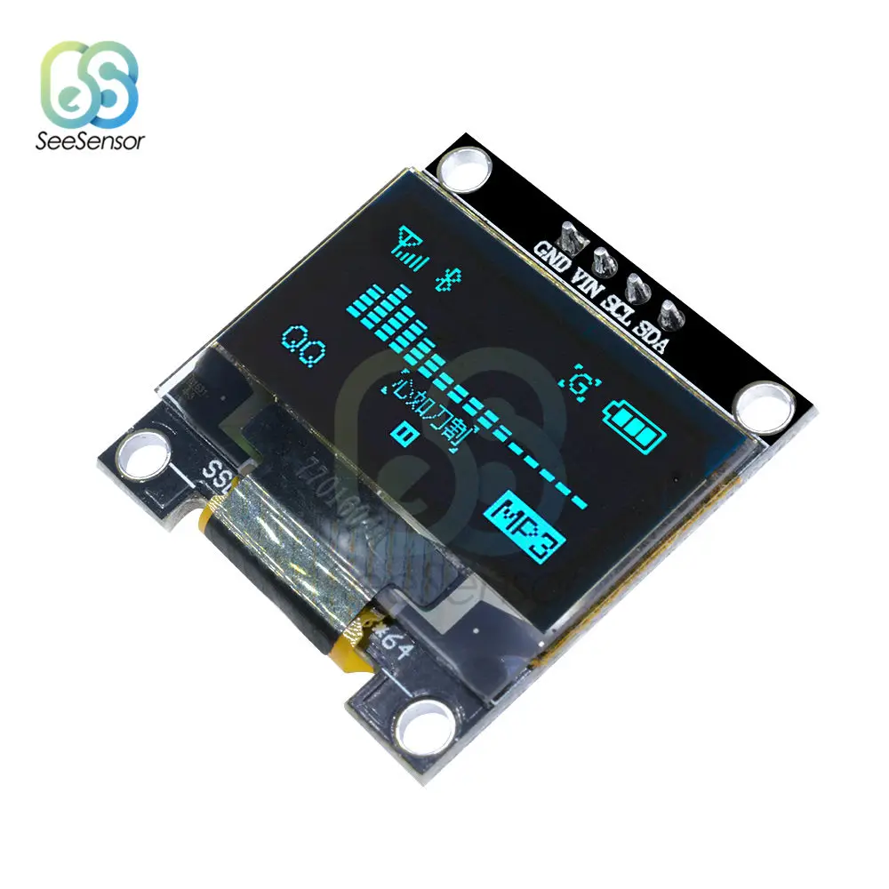 Модуль органического светодиода 4pin 0 96 дюйма синий 96x64 для arduino IIC I2C Communicate SSD1306 |