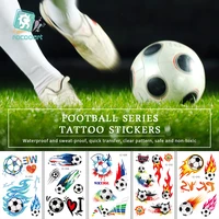 soccer tattoo sticker for childrens games temporary tattoos hand fake waterproof body art face taty football fanstatouage tatoo
