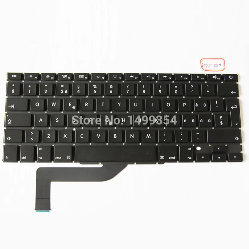 Новинка для Apple Macbook Pro Retina 15 ''A1398 Swiss Keyboard Switzerland Keyboard|swiss keyboard|a1398 keyboardkeyboard swiss |