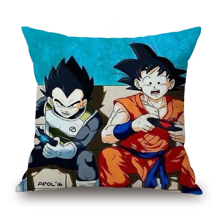18 дюймов японского аниме Dragon Ball Z House Декоративные Чехлы на подушку Goku принты наволочки домашние декоративные подушки