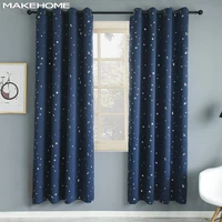 hot stamping star window curtains for kids bedroom blackout curtains for living room kitchen shiny star voile tulle drapes