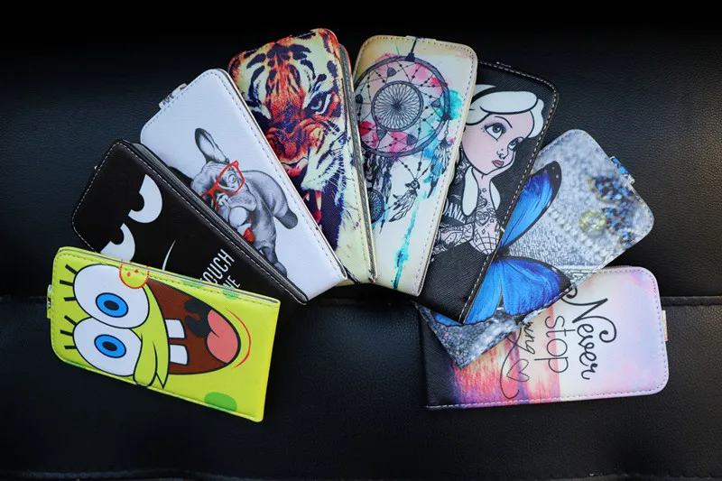 Новейший чехол-накладка с мультипликационным рисунком из искусственной кожи