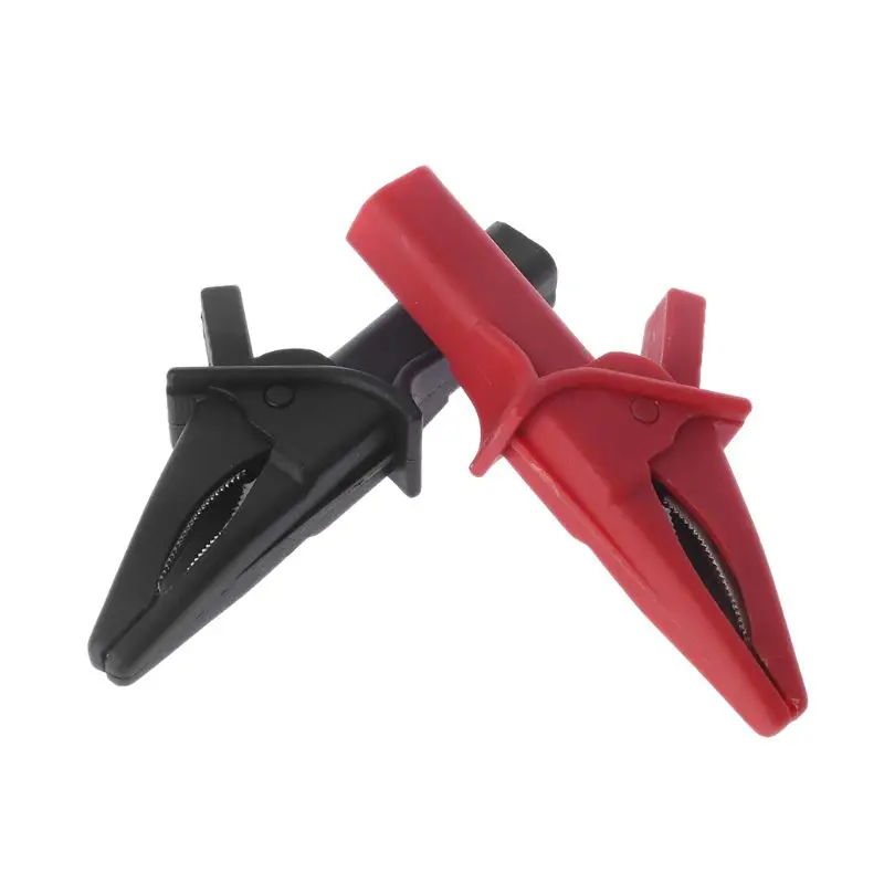 2 шт. HT18A Крокодил Зажимы Большой дельфин/Gator зажимы красный + черный осциллограф