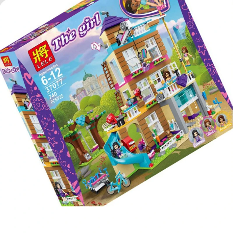 10859 серия 730 шт. для девочек набор дома дружбы совместимые Legoings Строительные блоки