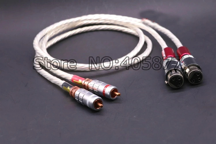 Hi End Odin посеребренный RCA к XLR штекеру аудио соединительный кабель 1 м|rca to|rca to xlraudio