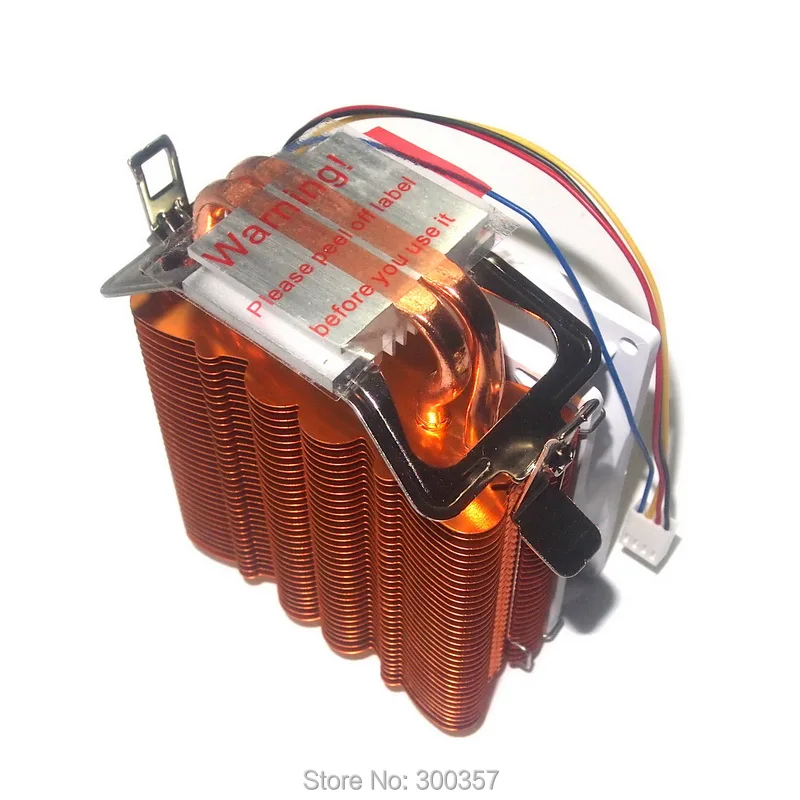 4 Булавки Настольный компьютер PC 2 HEATPIPE Универсальный Процессор кулер компьютера