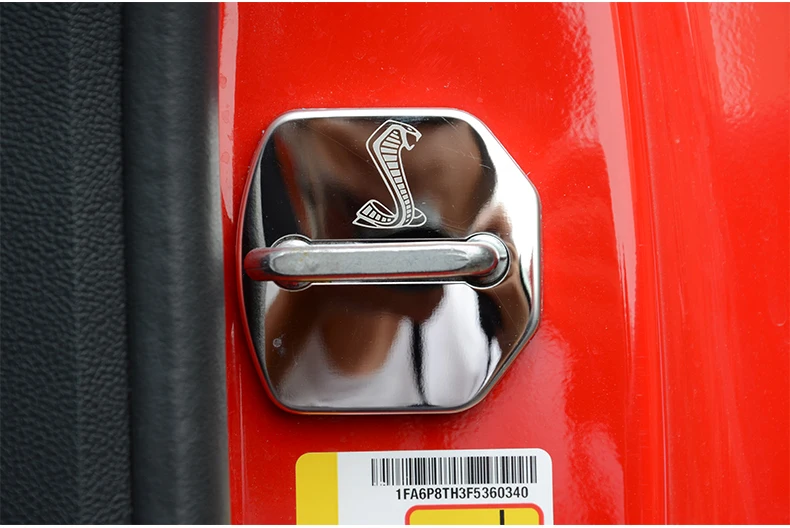 Чехол из нержавеющей стали для дверного замка FORD MUSTANG защитный чехол