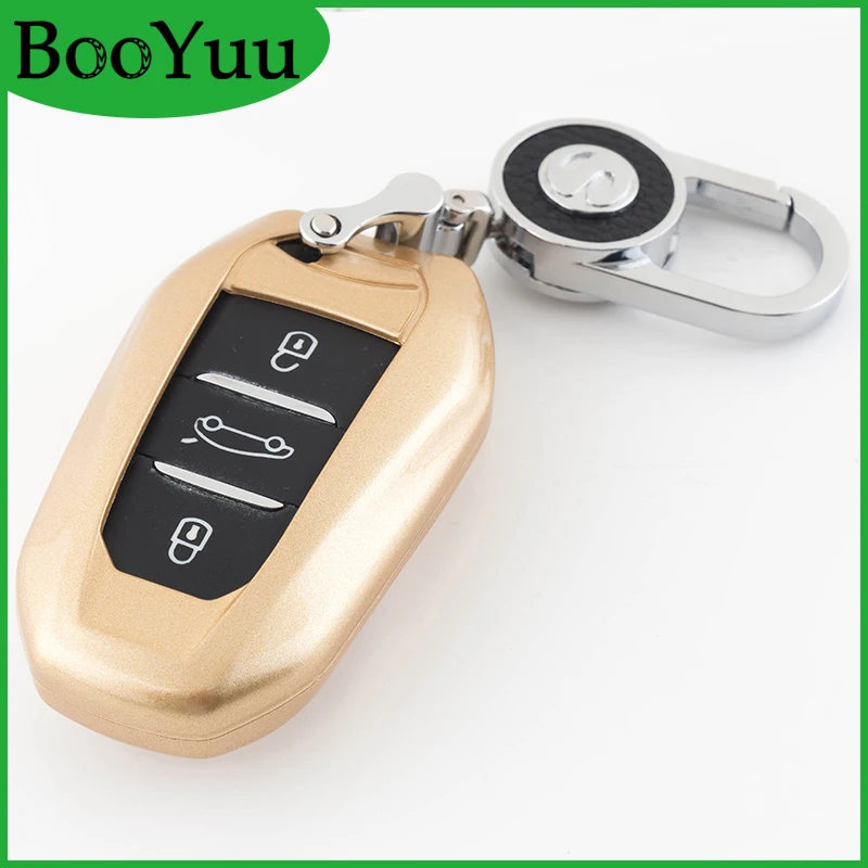 Чехол для ключей автомобиля BooYuu ABS + Plaint Citroen C4 C4L C5 C6 C3XR DS4 DS5 DS6 Elysee Picasso AIRCROSS