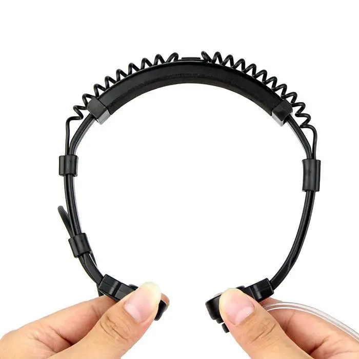 Flexible Throat Walkie Talkie Headset With Remote Microphone For Two Way Radio Elastic Material Earphone | Электроника
