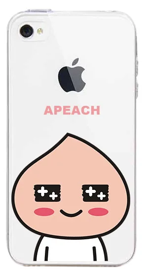 TPU прозрачный телефон чехол для iPhone 6 6s 7 8 plus x 4 5 5se друзья Корея мультфильм