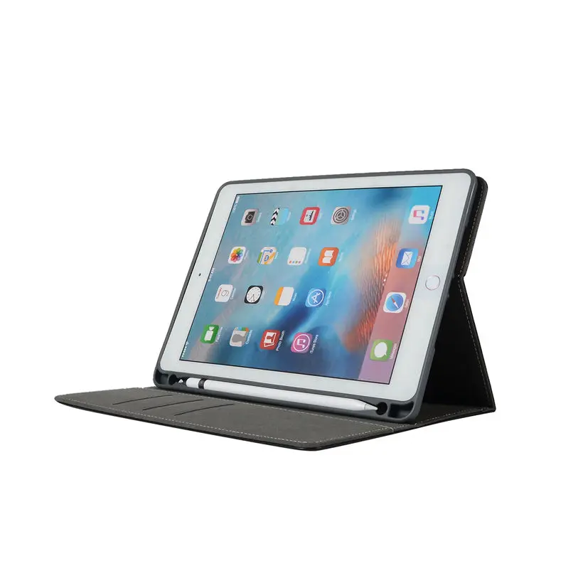 Для Apple iPad 9 7 2018 2017 чехол с держателем карандаша A1822 A1893 для планшета Air 1 2 Pro Funda +