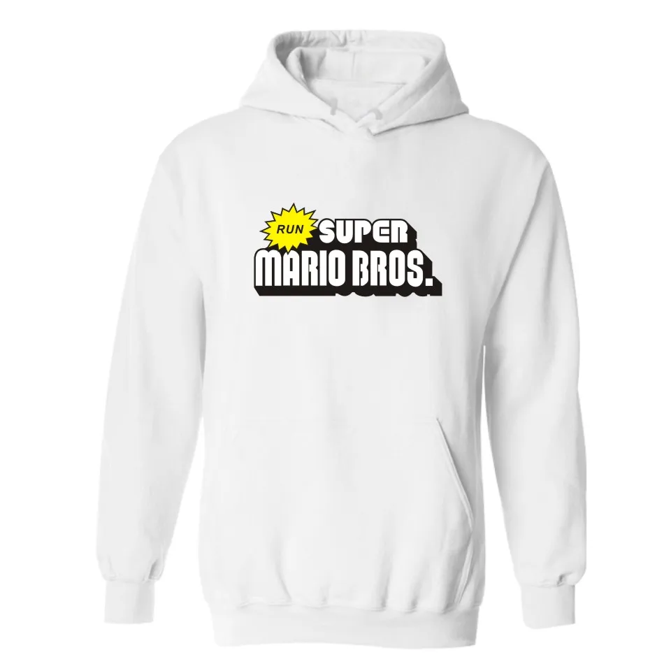 Мужская толстовка с капюшоном Super Mario bros на осень и зиму мужская спортивный костюм