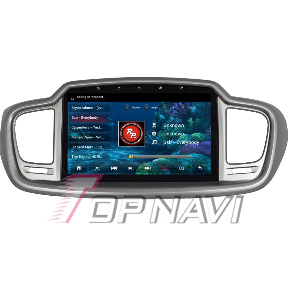 Topnavi 10 2 &quotчетырехъядерный Android 6 0 Автомобильный GPS навигатор для KIA Sorento Авторадио