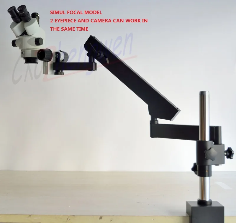 Новый Умный микроскоп FYSCOPE 7X 45X стерео с шарнирным стержнем и зумом|Микроскопы| |
