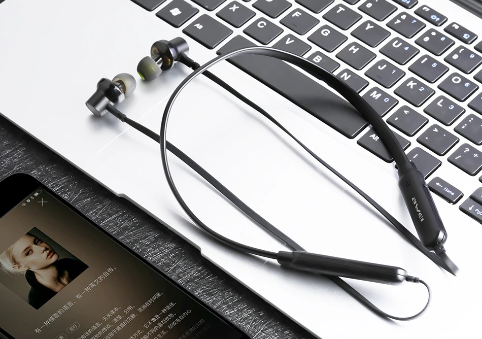 AWEI G20BL, Bluetooth наушники, наушники, двойной драйвер, гарнитура, Беспроводные спортивные наушники, Бас Звук, Auriculares Inalambrico, Bluetooth