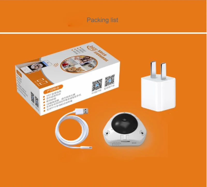 WiFi панорамная камера IP 360 градусов рыбий глаз 1.3MP безопасности Мини CCTV HD 960P 3D VR