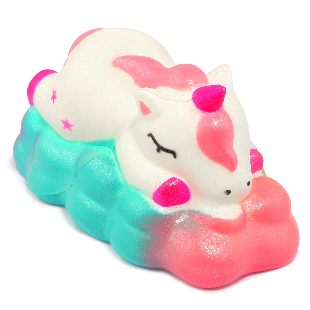 Симпатичные Galaxy Единорог мягкими красочные Squishies крем Ароматические замедлить