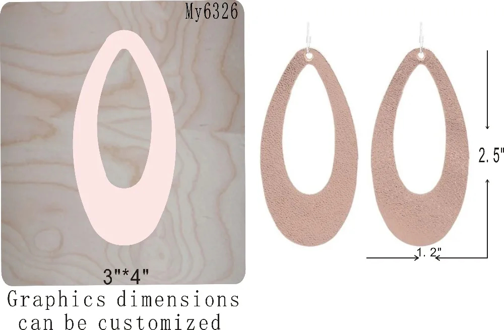 

Pink Earrings/- die cut accessories wooden die cutting Regola Acciaio Die Misura , MY
