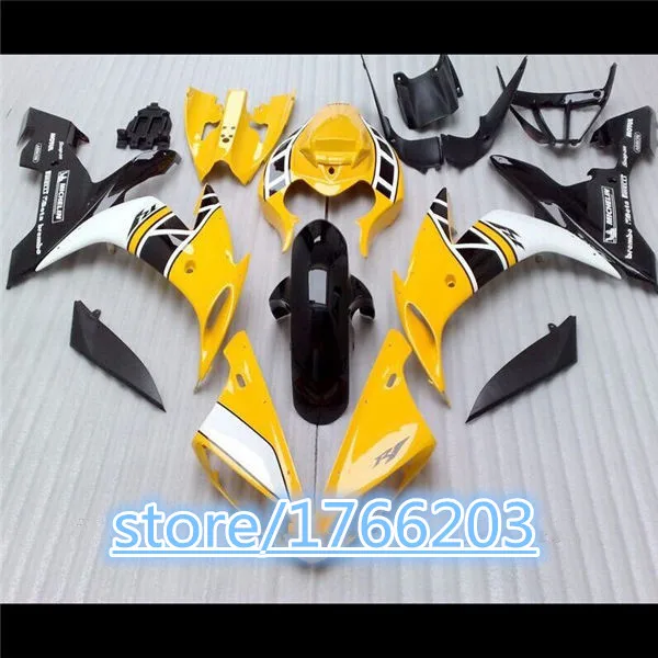 Для YZF-R1 04-06 YZF R1 YZFR1 R 1 1000 YZF1000 желтый + черный YZF-1000 04 05 06 2004 2005 2006 полный комплект