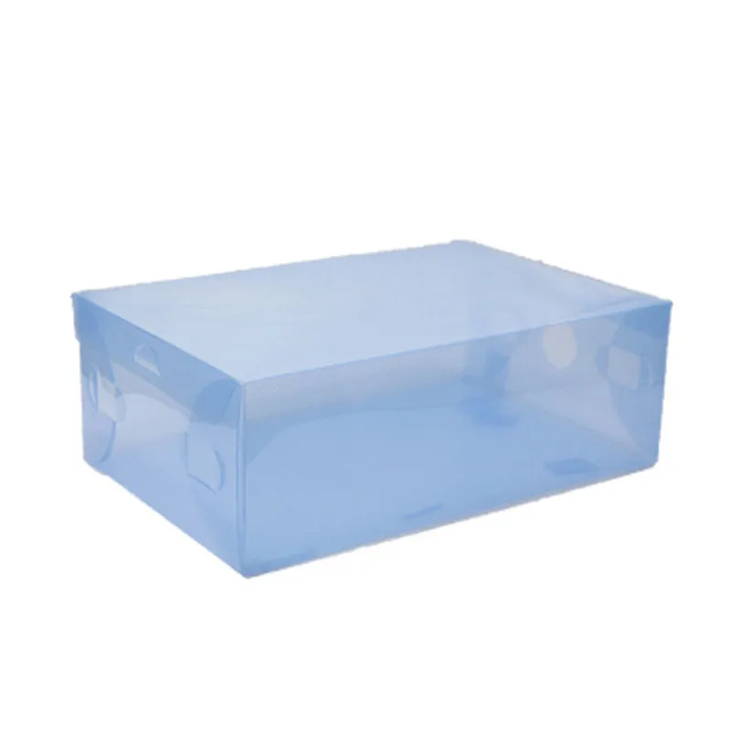 Пластиковая коробка для обуви хранения цветной ящик органайзер макияжа откидная