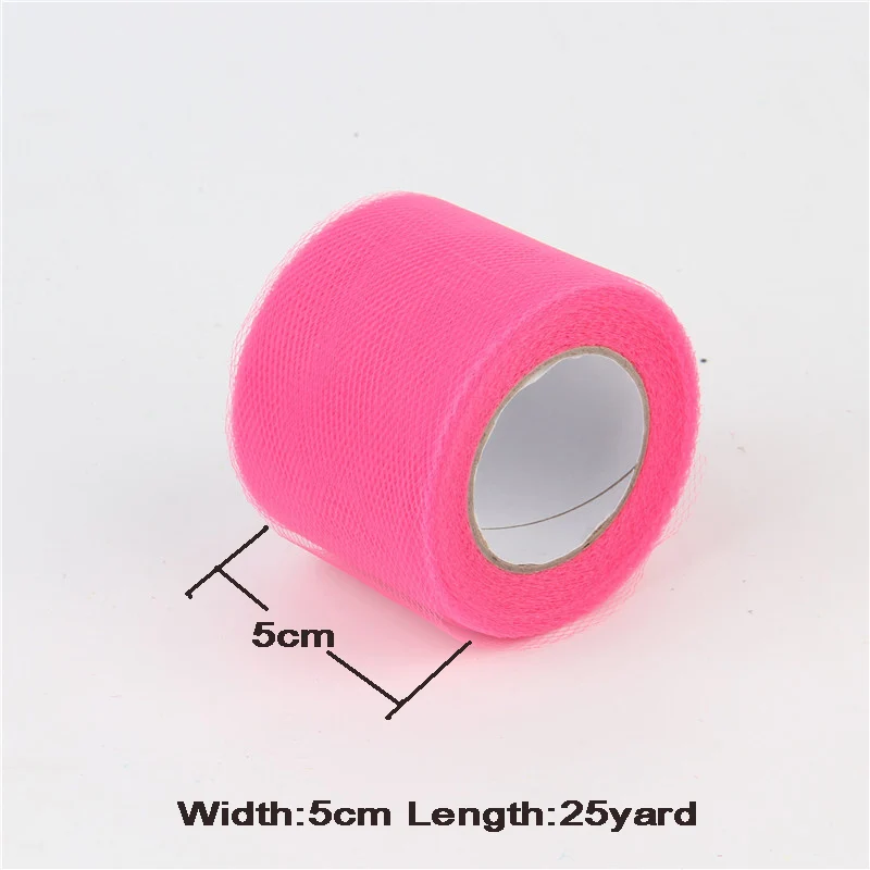 C47-5cm-25yards Детский фатиновый рулон, 5 см, 15 см, 25 ярдов, рулонная тканевая юбка-пачка для вечеринки, подарок на день рождения, сделай сам, свадебные украшения, вечерние принадлежности - Цвет: C47-5cm-25yards