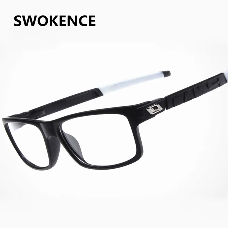 SWOKENCE небьющиеся Простые Стеклянные очки для мужчин и женщин, модный дизайн, без диоптрий, стекло es, на открытом воздухе, по рецепту, очки, оправа G487