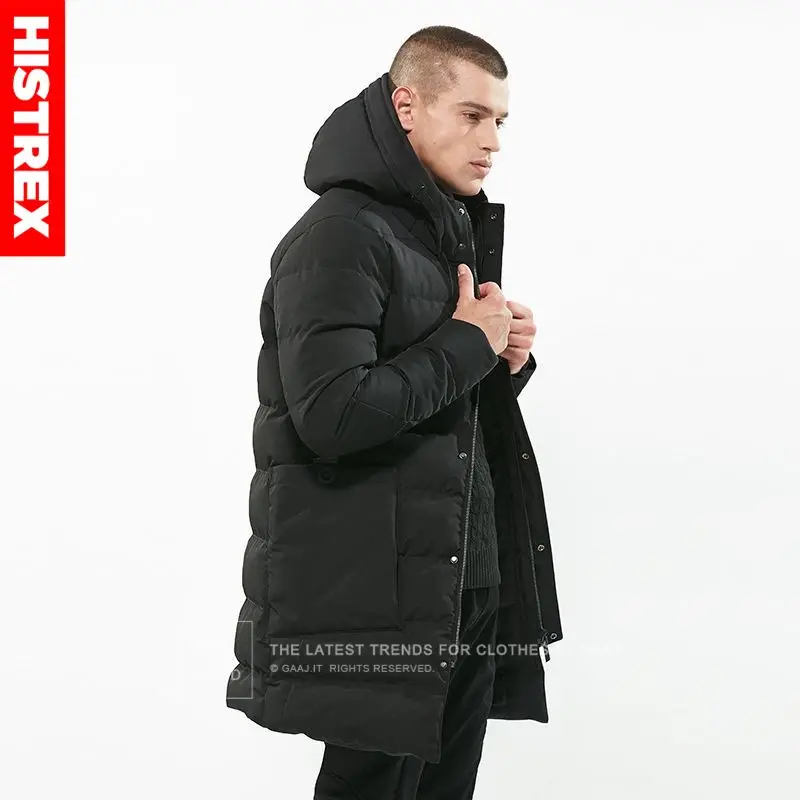 HISTREX брендовая зимняя куртка Для мужчин Утепленные Пальто Высокое качество