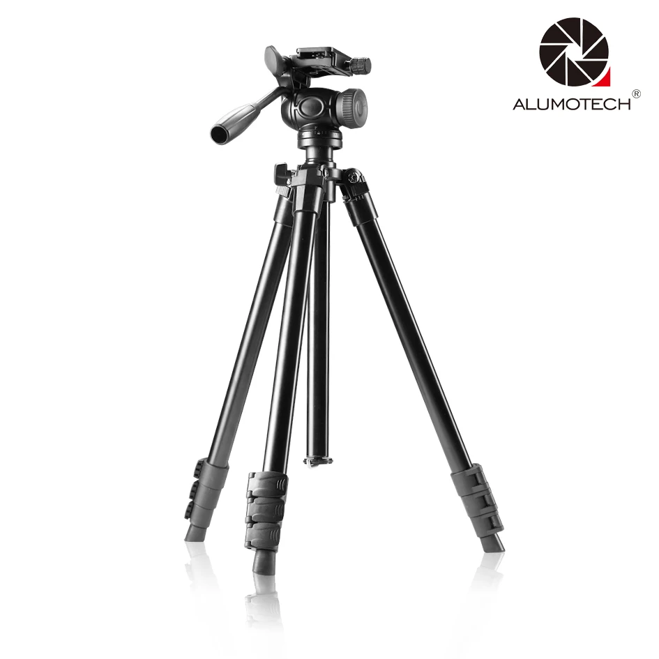 

ALUMOTECH Максимальная нагрузка 4 кг 3D Колыбель головы легкий вес штатив Стенд + сумка для переноски камеры видео