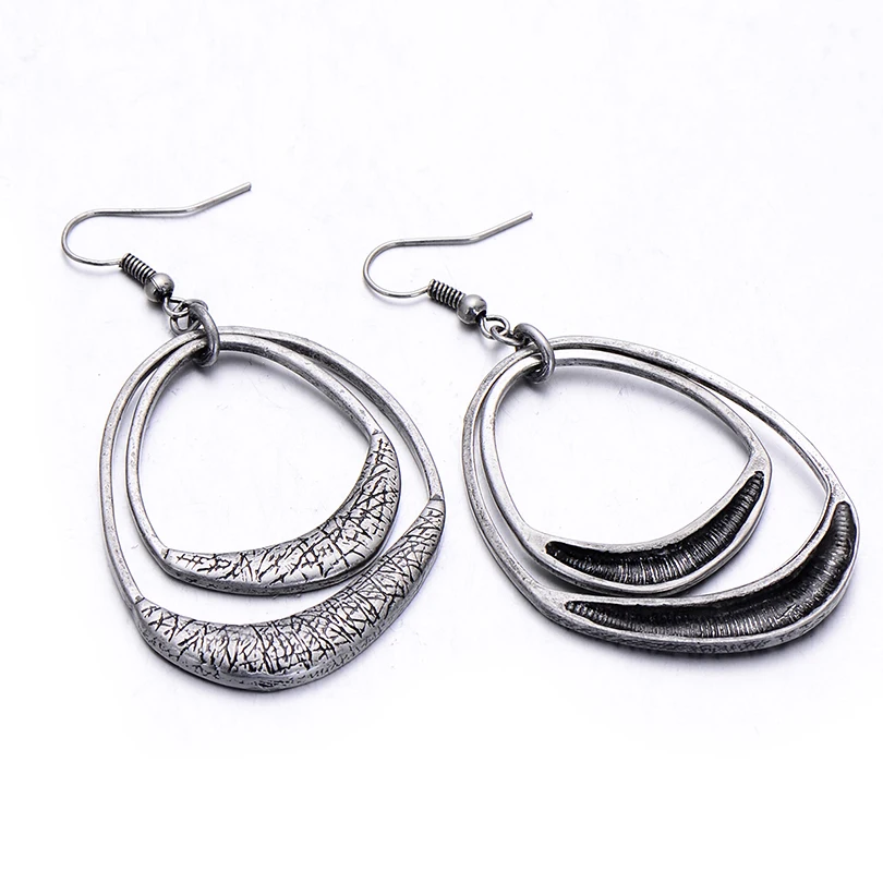 Женские винтажные серьги неправильной формы большие яркие в этническом стиле