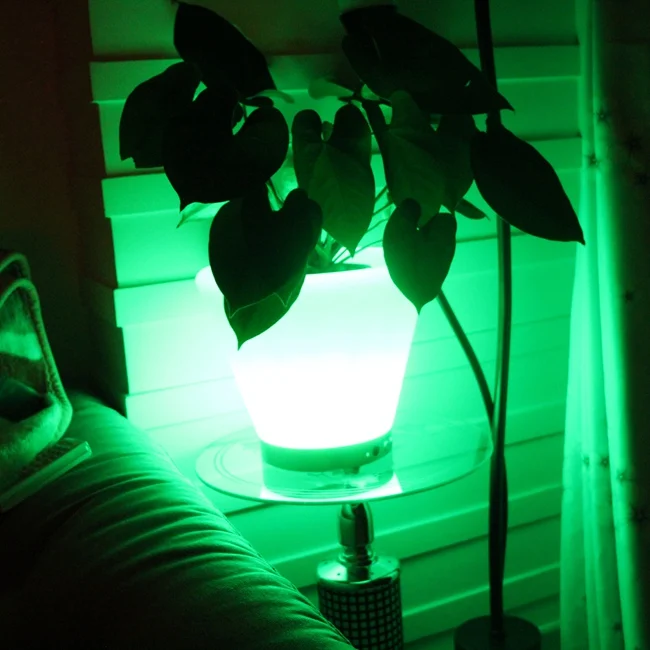 RGB Изменение цвета Светодиодная ваза свет светодиодный цветочный горшок с