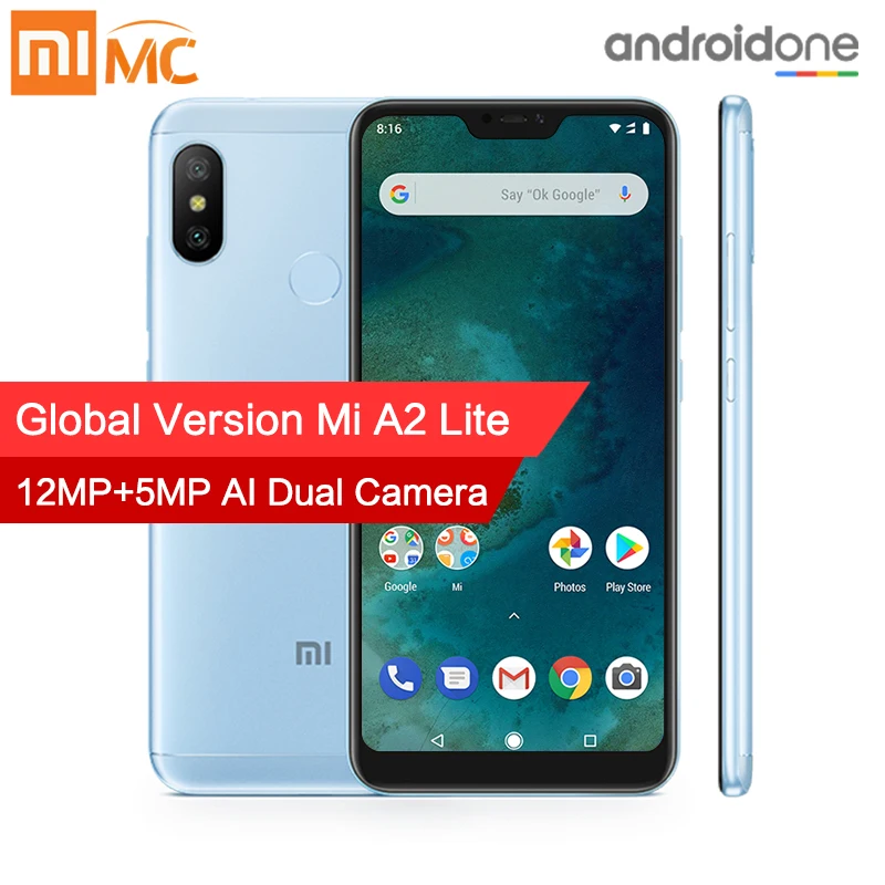 Глобальная версия Xiaomi Mi A2 Lite 4 GB 64 мобильный телефон Snapdragon 625 Octa Core 5 84 &quotполный