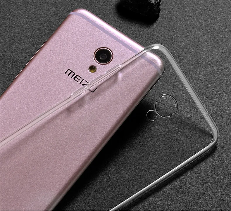 Ультратонкий Мягкий ТПУ чехол UPaitou для Meizu MX6 силиконовый прозрачный MX 6 простой и