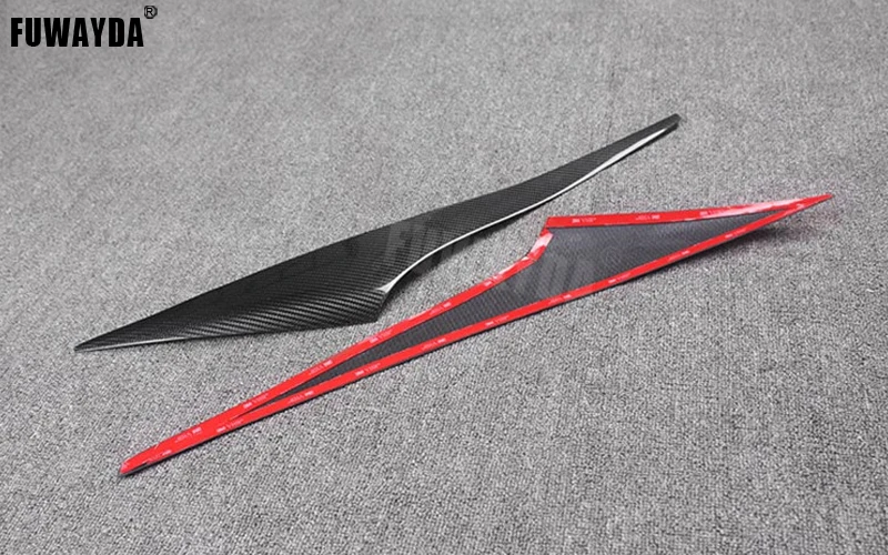 Высококачественные декоративные фары FUWAYDA из настоящего углеродного волокна для