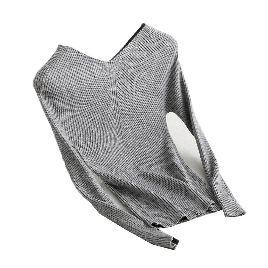 Women Pullover Sweater Off Shoulder Oversized Knitted Spring Winter Clothes Fashion 2019 Tops Long Sleeves 5Zc0282F | Женская одежда