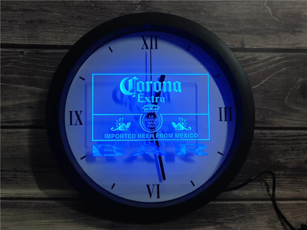 

Настенные неоновые светодиодные часы Corona Extra Beer Bar APP RGB 5050