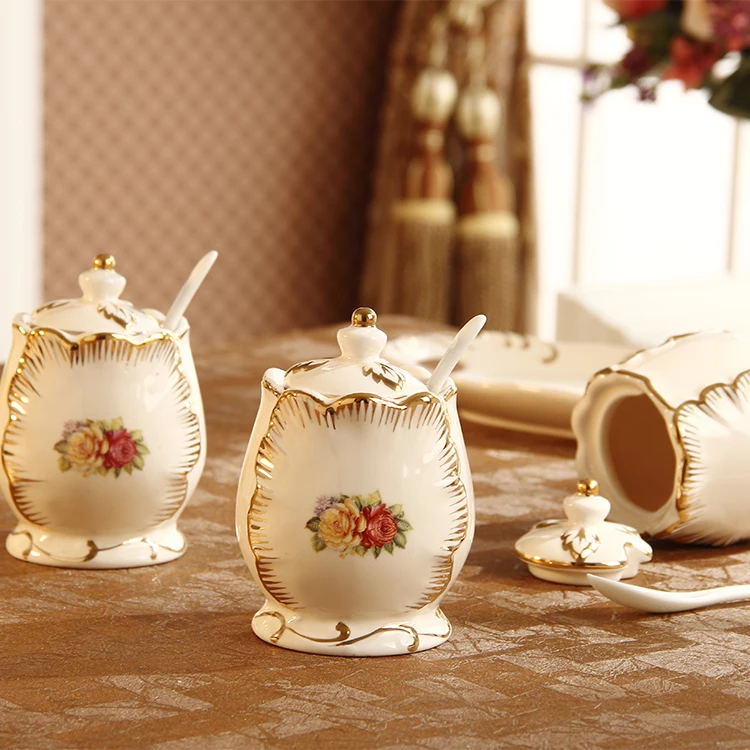 Европейская Золотая бутылка трехкомпонентный керамический горшок коробка для