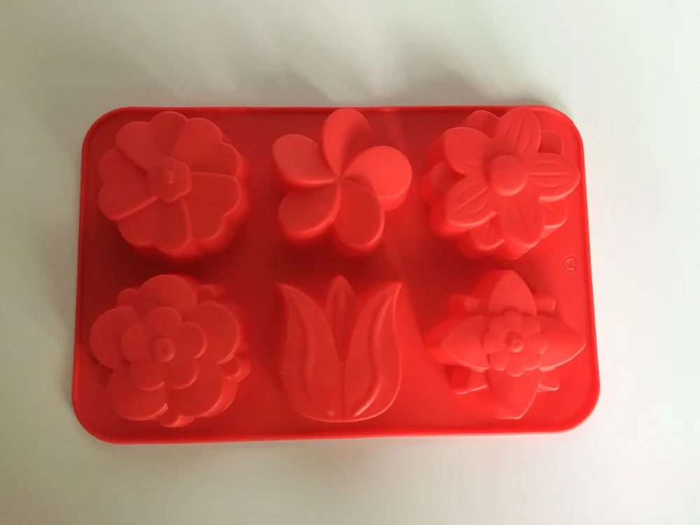Food-grade Hygienic Thicken Silicone Flower Shape Cake Pudding Chocolate Ice Molds Decorating Baking Moulds Kitchen Tools |