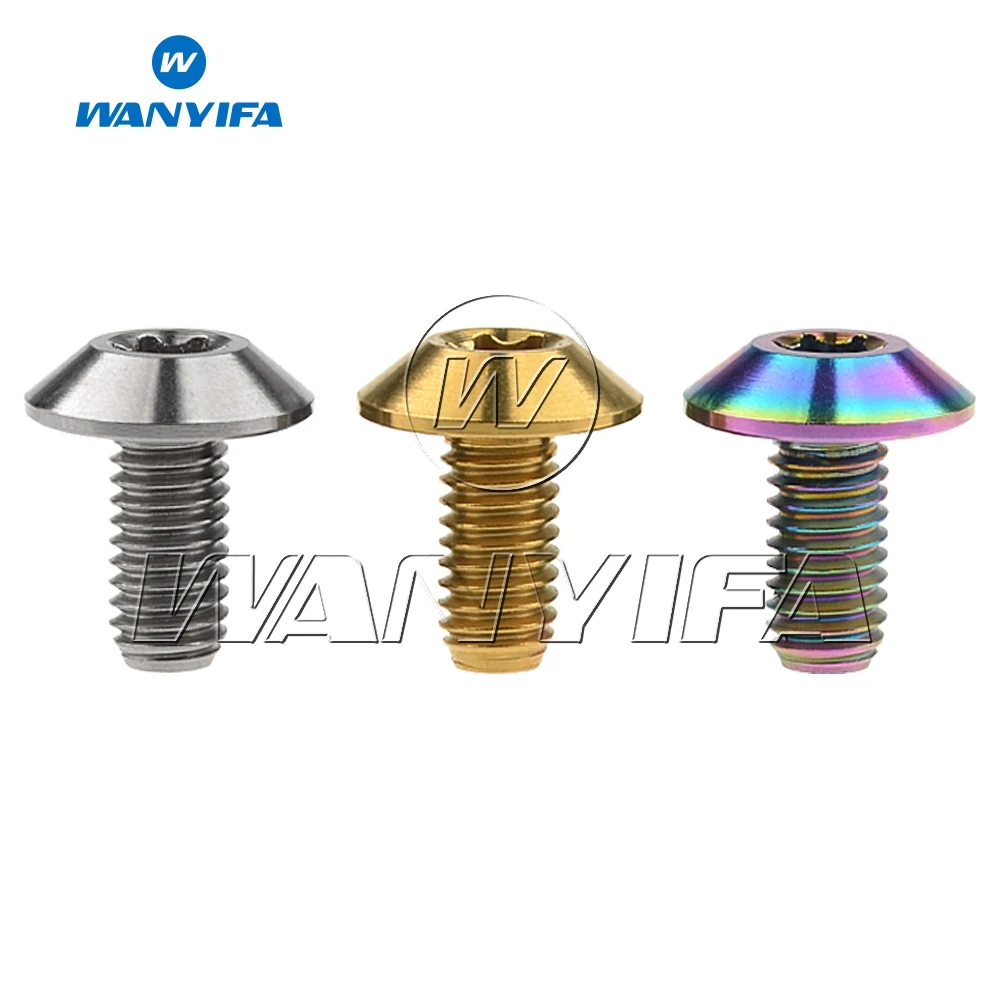 Титановый "Wanyifa" болты M6x12 15 20 мм Torx Зонт Специальное крепление на голову на шурупе-насос для велосипеда болт мотоцикла