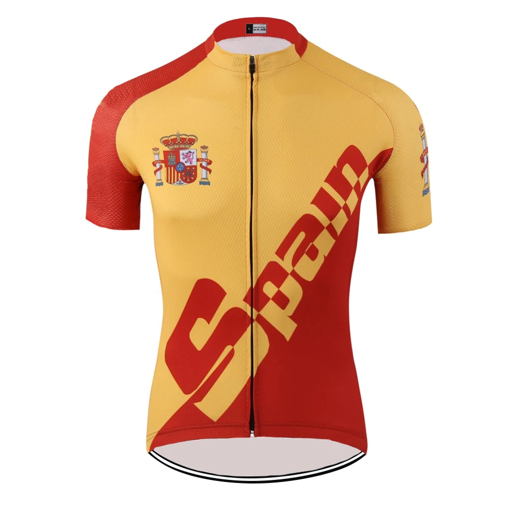 Новые испанские майки для велоспорта ropa ciclismo, мужская одежда с коротким рукавом ESPANA для велоспорта, летняя одежда для велоспорта, Джерси, одежда для езды на велосипеде