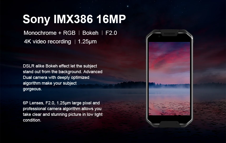 Официальный AGM X2 5," 4G смартфон 6G+ 64G/128GB Android 7,1 мобильный телефон IP68 Водонепроницаемый Восьмиядерный 6000mAhNFC VOC
