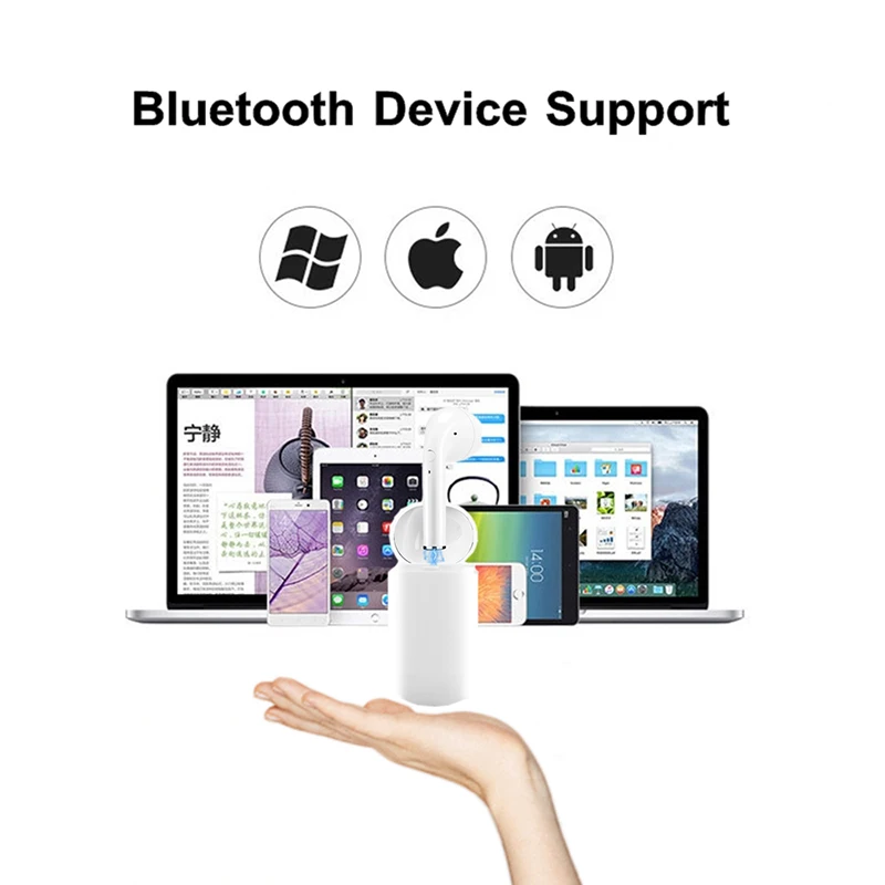 Беспроводные наушники i8r TWS Bluetooth v5.0 + EDR IPX5 водонепроницаемые Hi Fi стерео звук мини