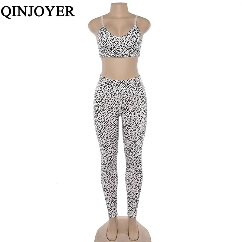 Female Leopard Print Sport Suit Women Fitness Clothing Wear Yoga Set Gym Jogging Sportswear Running Legging | Спорт и развлечения