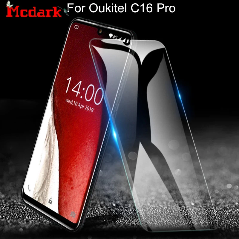 Mcdark 2.5D 9H закаленное стекло для Oukitel C16 Pro защита экрана 5 71 дюймов телефона защитная