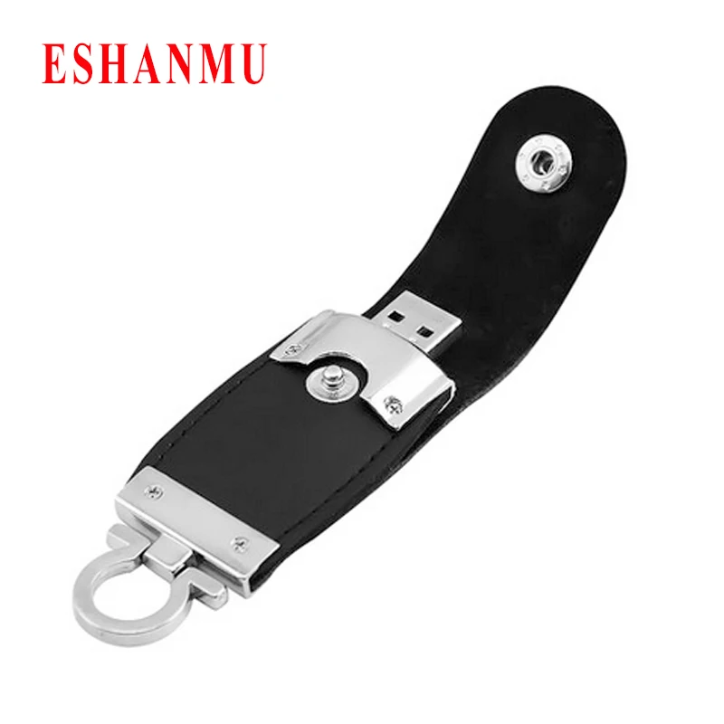 Retail 100% Real Capacity Black and Brown Leather USB Flash Drive 4GB 8GB 16GB 32GB Pendrive flash Memory stick Pen | Компьютеры и